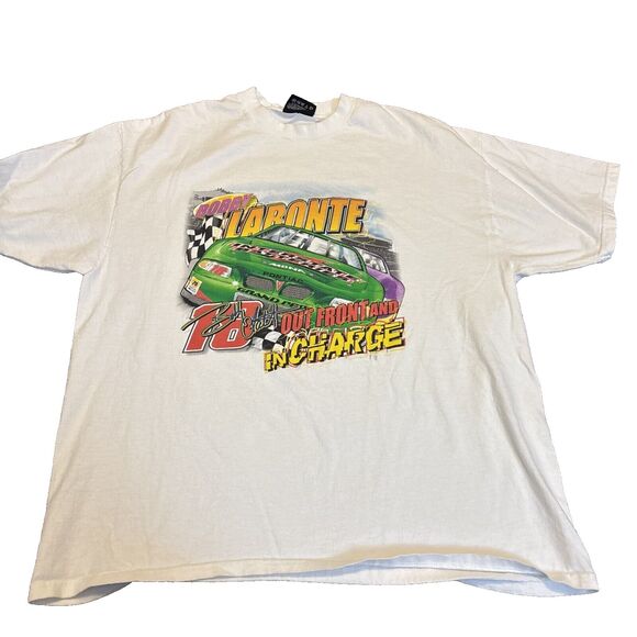 Vintage 2000 Y2K Nascar Racing Rare Short Sleeve Hit Bobby Labonte T-shirt Sz XL - Picture 1 of 9